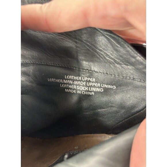 Earthies Santo Peeptoe Booties Boots Black Suede 8.5 B Ankle Zip Arch Support - Picture 11 of 12